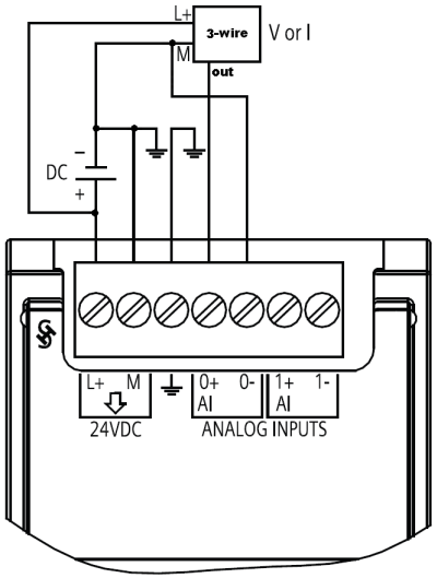 Sm 1223 siemens схема подключения